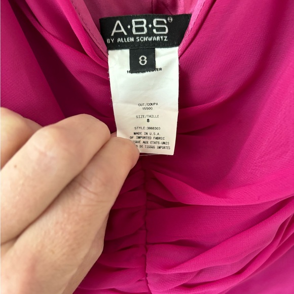 A.B.S. cocktail dark Pink dress size 8 - Picture 3 of 3